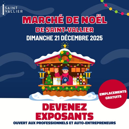 Marché de noël artisanal Saint Vallier Ardèche