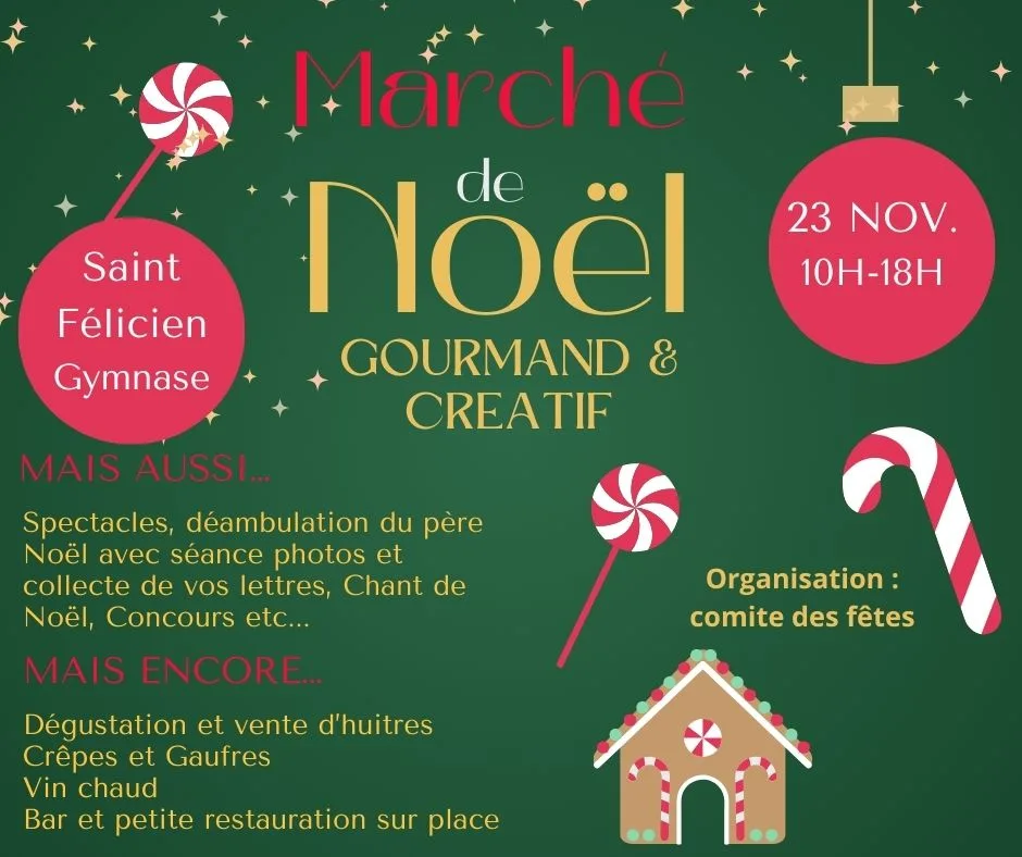 Marché de noël artisanal  Saint Félicien 